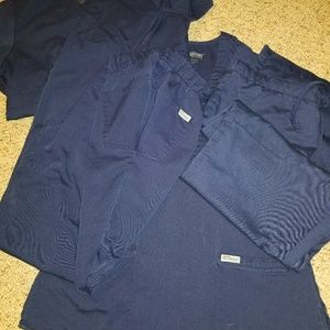 2 Sets Navy GREY'S ANATOMY Scrubs